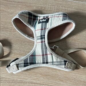 Puptuck Plaid Beige Dog Harness - Comfortable Chest Harness